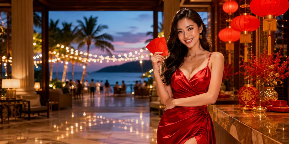 Lồng đèn và phong bao đỏ may mắn tại Phú Quốc – biểu tượng thưởng chào mừng vv88