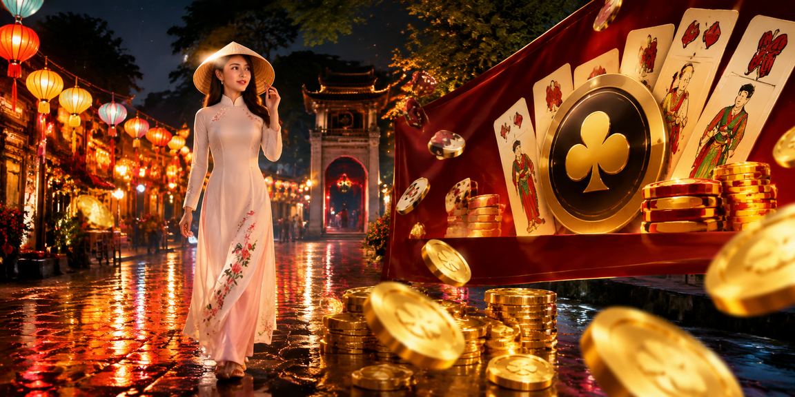 Sảnh casino trực tuyến vv88 với giao diện sáng đẹp